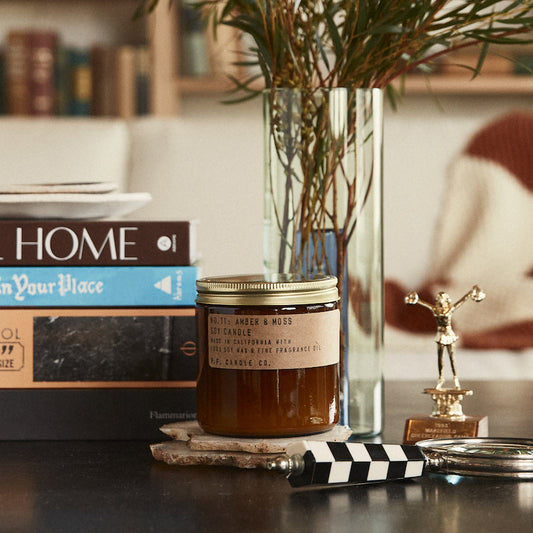 P.F. Candle Co. Amber & Moss Candle