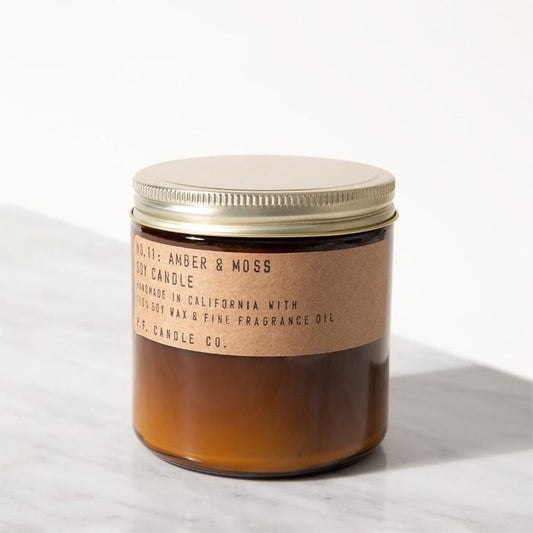 P.F. Candle Co. Amber & Moss Candle